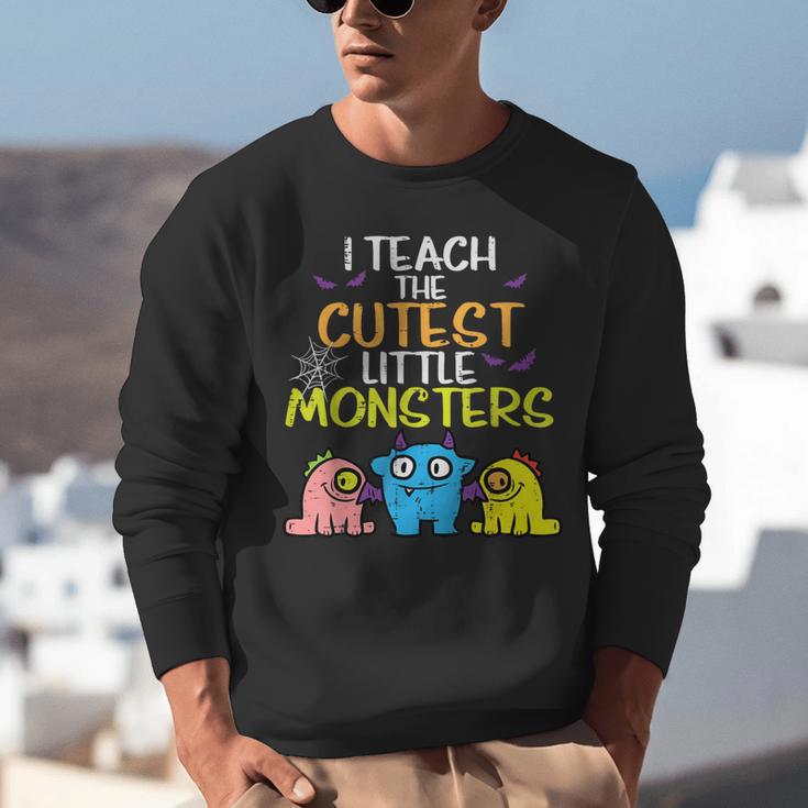 I Teach Cutest Little Monsters Halloween Teacher Men Women Unisex Sweatshirt, funny gift I Teach Cutest Little Monsters Halloween Teacher Men Women Unisex Sweatshirt, funny gift