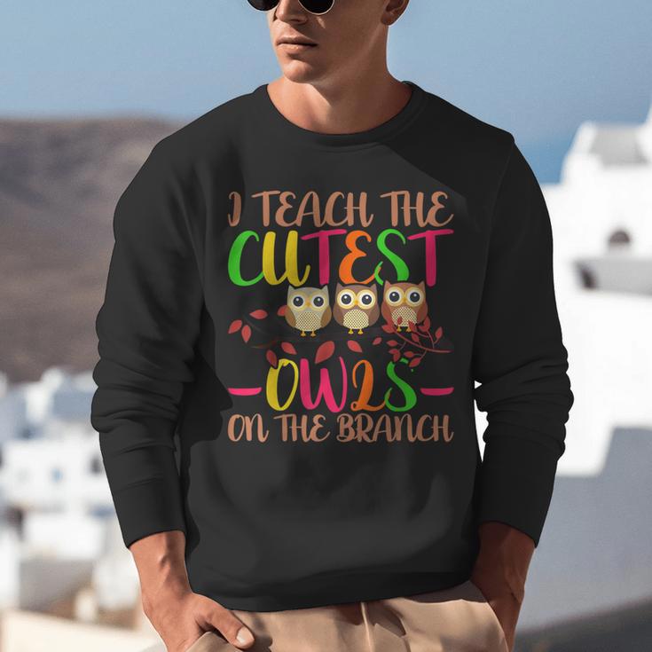 I Teach The Cutest Owls Christmas Or Teachers Day Unisex Sweatshirt, funny gift