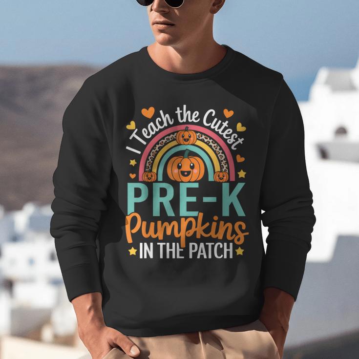 I Teach The Cutest Pre-K Pumpkin Teacher Student Halloween Unisex Sweatshirt, funny gift