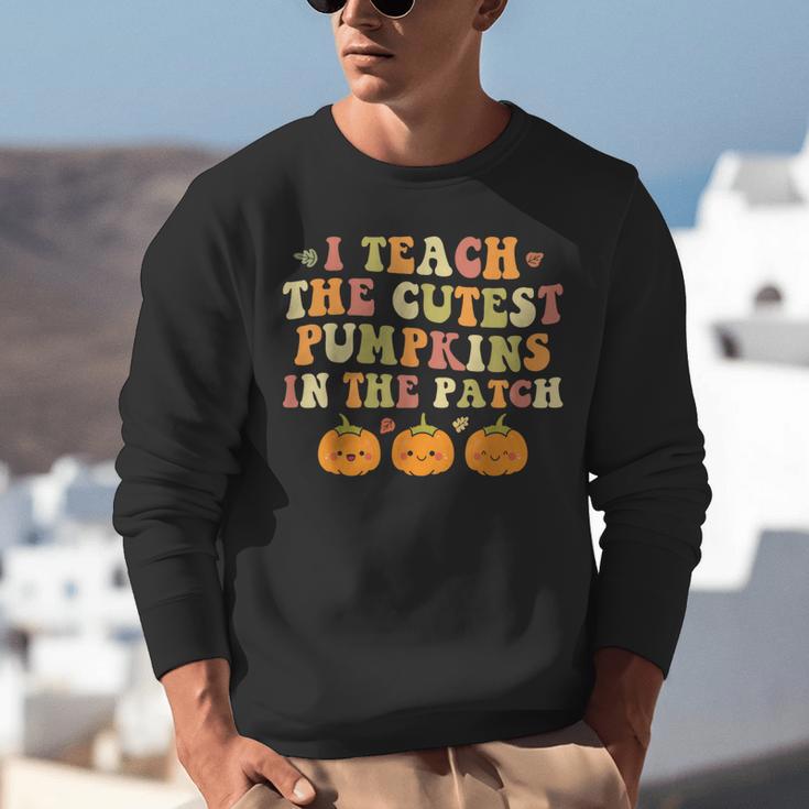 I Teach The Cutest Pumpkins In The Patch Fall Season Teacher Unisex Sweatshirt, funny gift I Teach The Cutest Pumpkins In The Patch Fall Season Teacher Unisex Sweatshirt, funny gift