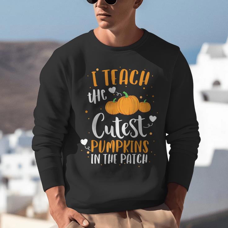 I Teach The Cutest Pumpkins In The Patch Teacher School For Men Women Kids Unisex Sweatshirt, funny gift I Teach The Cutest Pumpkins In The Patch Teacher School For Men Women Kids Unisex Sweatshirt, funny gift
