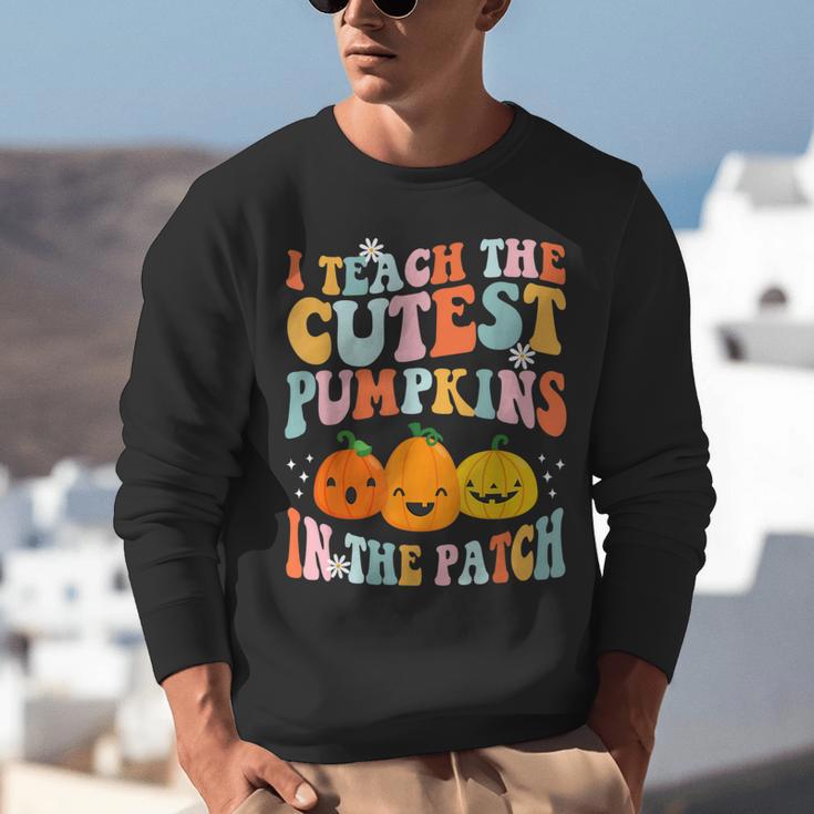 I Teach The Cutest Pumpkins In The Patch Teacher Unisex Sweatshirt, funny gift