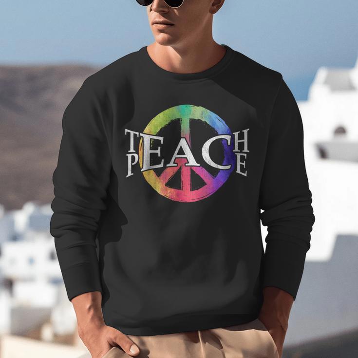 Teach Peace For Teachers And Educators Counselor Unisex Sweatshirt, funny gift Teach Peace For Teachers And Educators Counselor Unisex Sweatshirt, funny gift