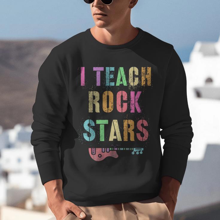 I TEACH ROCKSTARS Band Vibes Teacher Rocks My Music Teaching Unisex Sweatshirt, funny gift I TEACH ROCKSTARS Band Vibes Teacher Rocks My Music Teaching Unisex Sweatshirt, funny gift