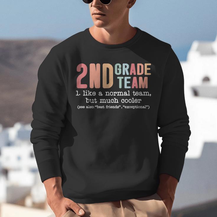 Teacher 2ND Grade Team Like a Normal Team But Much Cooler Unisex Sweatshirt, 2nd Grade Teacher Sweatshirts, funny gift
