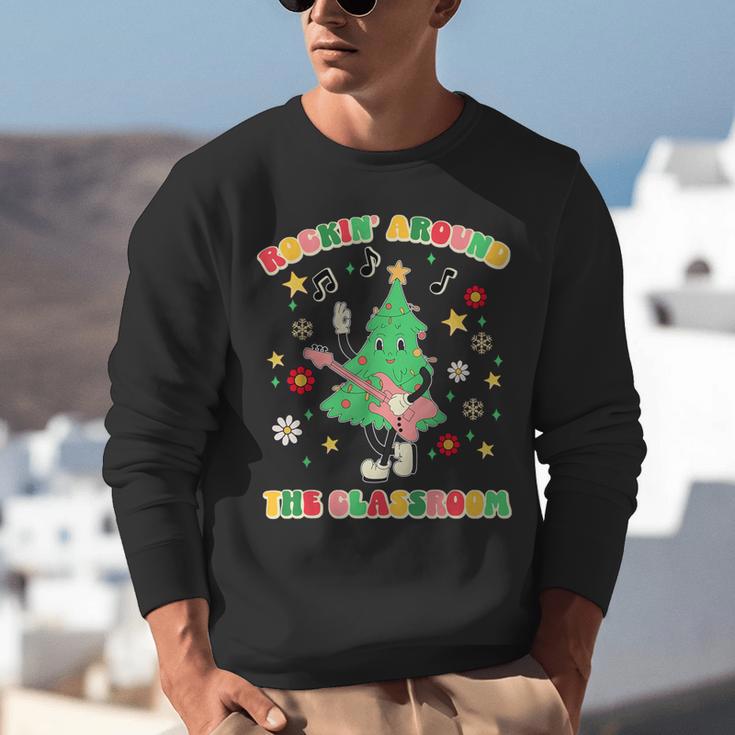 Teacher Christmas Shirts Pajama Matching Rockin' Around The Classroom -Adult Short Sleeve Small Modern Festive Christmas Teacher Xmas Vibes T-Shirt Unisex Sweatshirt, funny gift Teacher Christmas Shirts Pajama Matching Rockin' Around The Classroom -Adult Short Sleeve Small Modern Festive Christmas Teacher Xmas Vibes T-Shirt Unisex Sweatshirt, funny gift