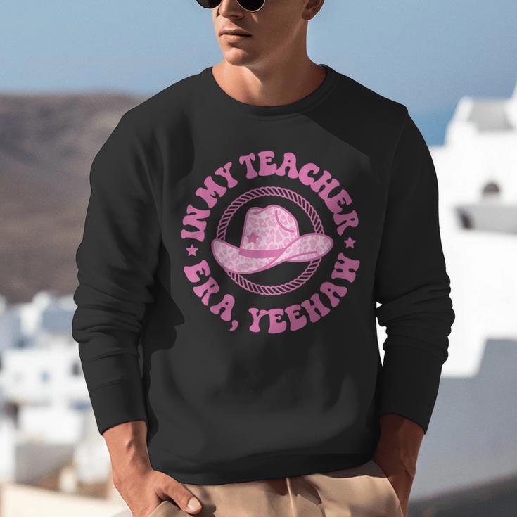 In My Teacher Era Yeehaw Pink Teacher Western Cowgirl Unisex Sweatshirt, funny gift In My Teacher Era Yeehaw Pink Teacher Western Cowgirl Unisex Sweatshirt, funny gift