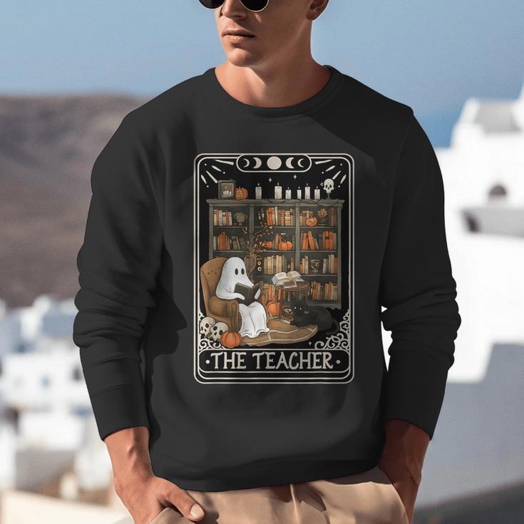 The Teacher Ghost Book Reading Books Lover Halloween Unisex Sweatshirt, funny gift