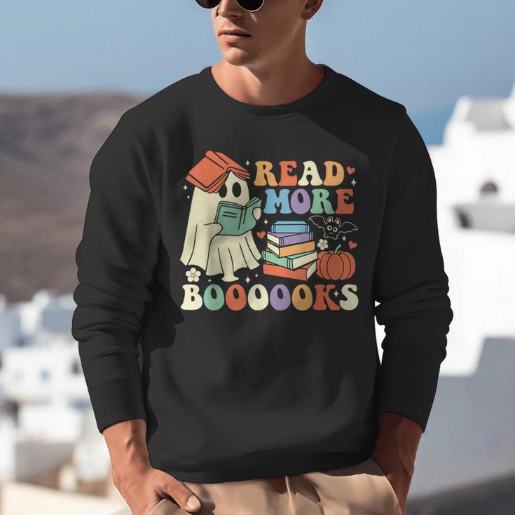 Teacher Halloween Cute Booooks Ghost Read More Books Unisex Sweatshirt, funny gift Teacher Halloween Cute Booooks Ghost Read More Books Unisex Sweatshirt, funny gift