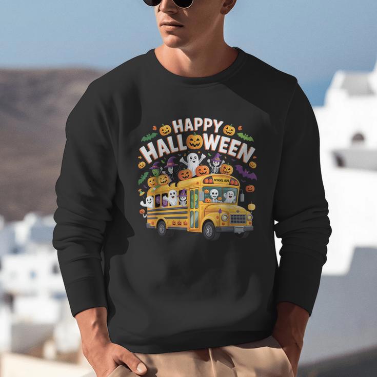 Teacher Halloween School Bus Driver Cute Ghost Witch Party Unisex Sweatshirt, funny gift Teacher Halloween School Bus Driver Cute Ghost Witch Party Unisex Sweatshirt, funny gift