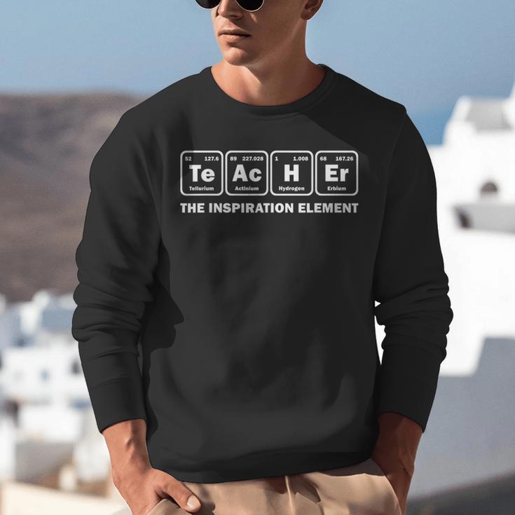 Teacher The Inspiration Element Periodic Table Word Science Unisex Sweatshirt, Science Teacher Sweatshirts, funny gift