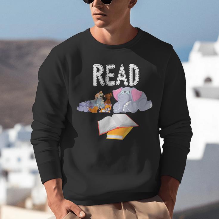 Teacher Library Read Book Club Piggie Elephant Pigeons Men Women Kids Unisex Sweatshirt, funny gift Teacher Library Read Book Club Piggie Elephant Pigeons Men Women Kids Unisex Sweatshirt, funny gift