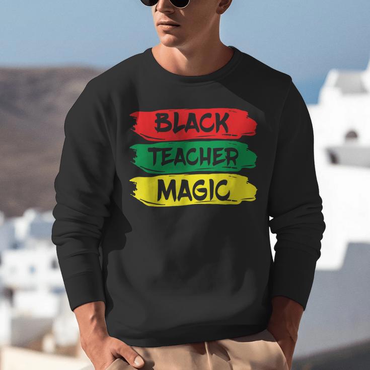 Teacher Magic Black History Month Educator For Men Women Unisex Sweatshirt, History Teacher Sweatshirts, funny gift