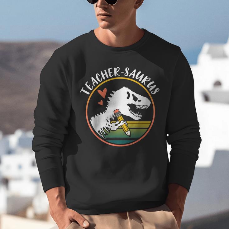Teacher-Saurus Dinosaur Teacher Design T-Rex Design Unisex Sweatshirt, funny gift Teacher-Saurus Dinosaur Teacher Design T-Rex Design Unisex Sweatshirt, funny gift