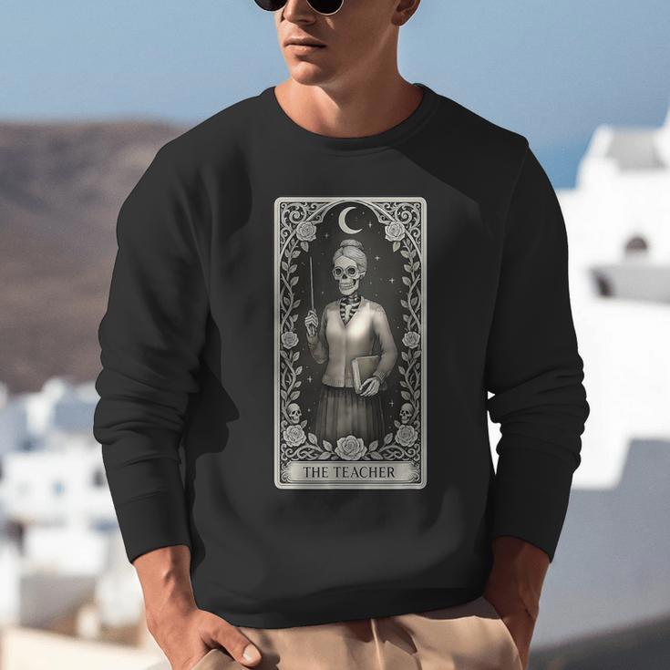 The Teacher Skeleton Tarot Card Unisex Sweatshirt, funny gift