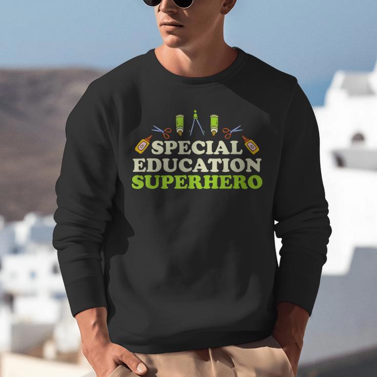 Teacher Superhero Student Educator Special Education Unisex Sweatshirt, funny gift