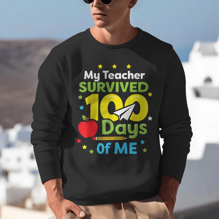 My Teacher Survived 100 Days Of Me Unisex Sweatshirt, funny gift