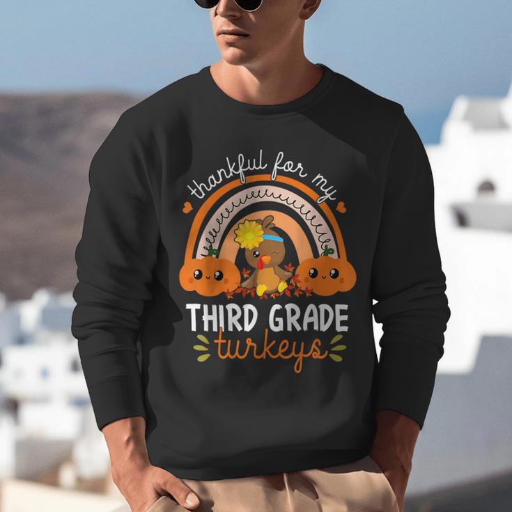 Teacher Thanksgiving Thankful For My Third Grade Turkeys Unisex Sweatshirt, funny gift Teacher Thanksgiving Thankful For My Third Grade Turkeys Unisex Sweatshirt, funny gift