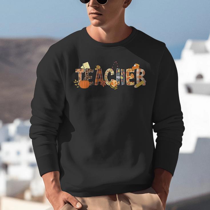 Teacher Thanksgiving Women Autumn Fall Halloween Pumpkin Tee Unisex Sweatshirt, funny gift Teacher Thanksgiving Women Autumn Fall Halloween Pumpkin Tee Unisex Sweatshirt, funny gift