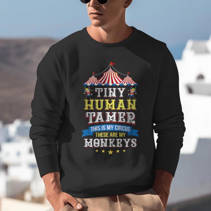 Teacher Tiny Human Tamer This My Circus These Are My Monkeys Unisex Sweatshirt, funny gift Teacher Tiny Human Tamer This My Circus These Are My Monkeys Unisex Sweatshirt, funny gift