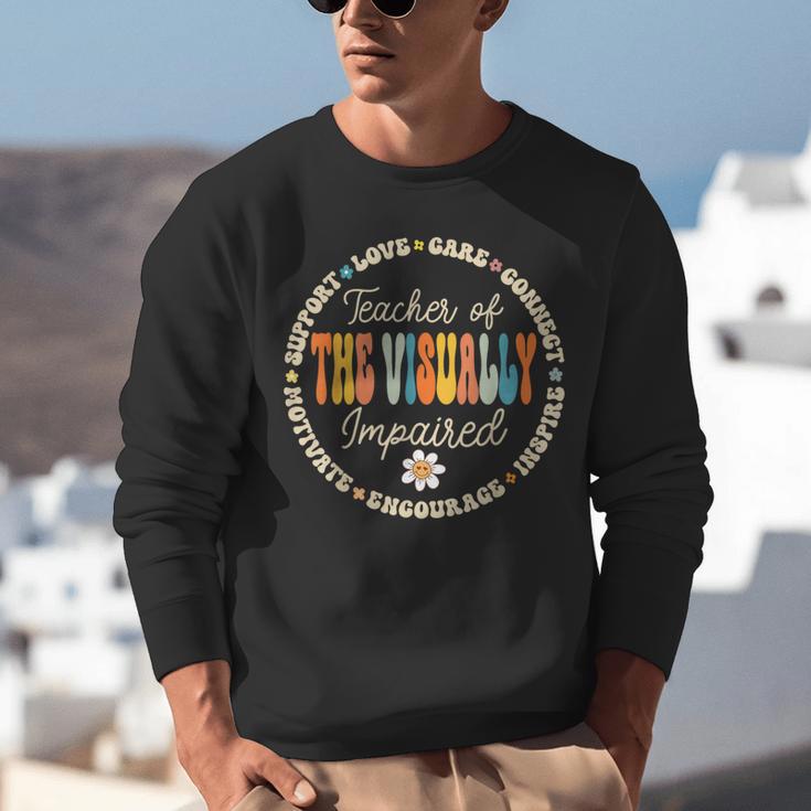 Teacher Of The Visually Impaired Back To School Team For Men Women Girls Kids Unisex Sweatshirt, funny gift Teacher Of The Visually Impaired Back To School Team For Men Women Girls Kids Unisex Sweatshirt, funny gift