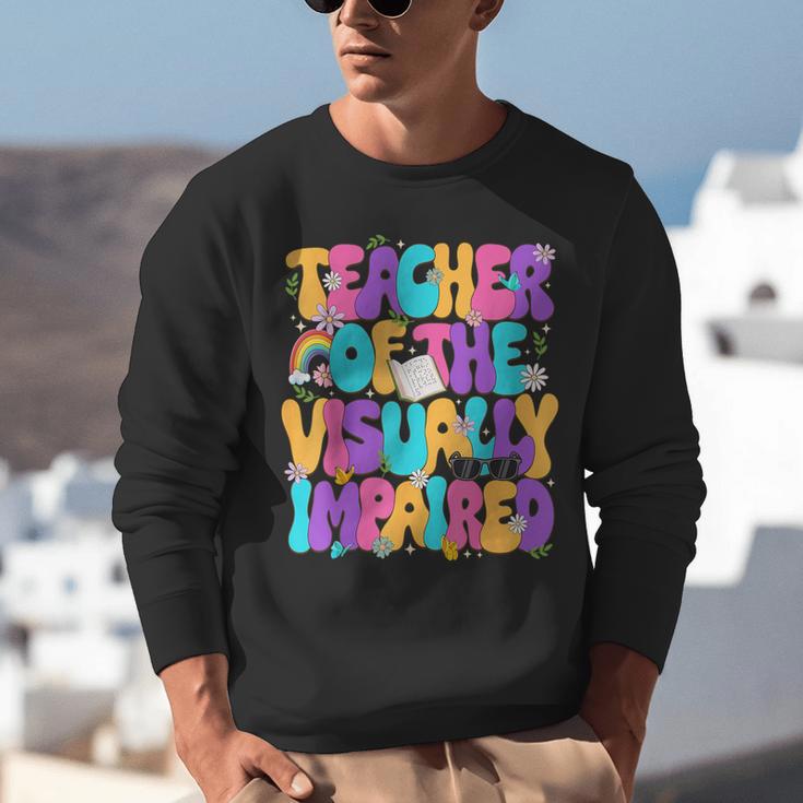 Teacher Of The Visually Impaired Blindness Awareness Unisex Sweatshirt, funny gift Teacher Of The Visually Impaired Blindness Awareness Unisex Sweatshirt, funny gift