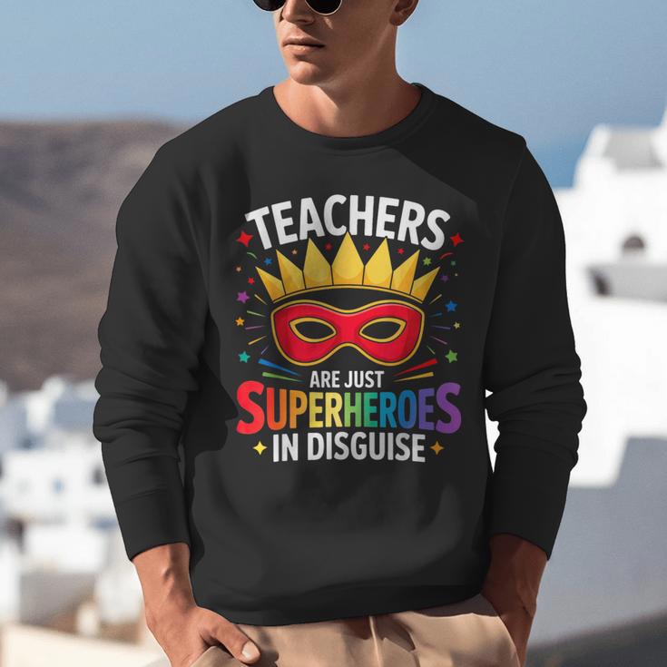 Teachers Are Just Superheroes In Disguise Fun Back To School Unisex Sweatshirt, funny gift Teachers Are Just Superheroes In Disguise Fun Back To School Unisex Sweatshirt, funny gift