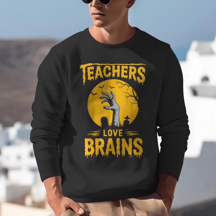 Teachers Love Brains Shirt Men Women Halloween Teacher Unisex Sweatshirt, funny gift Teachers Love Brains Shirt Men Women Halloween Teacher Unisex Sweatshirt, funny gift