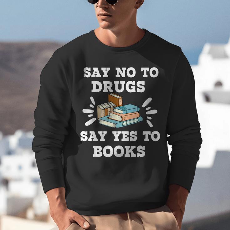 Teachers Red Ribbon Week Say No To Drugs Say Yes To Books Unisex Sweatshirt, funny gift Teachers Red Ribbon Week Say No To Drugs Say Yes To Books Unisex Sweatshirt, funny gift