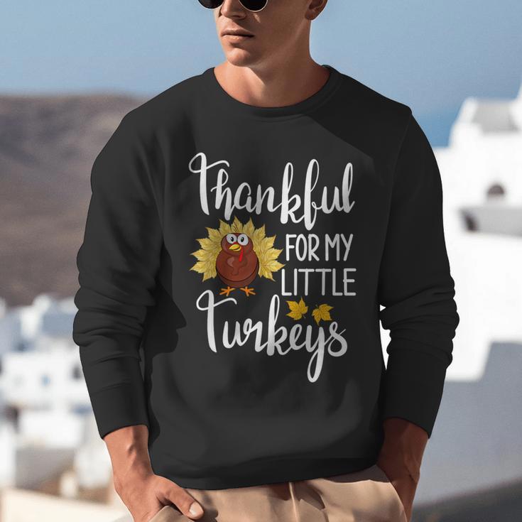 Teachers Thanksgiving Thankful For My Little Turkeys Unisex Sweatshirt, funny gift Teachers Thanksgiving Thankful For My Little Turkeys Unisex Sweatshirt, funny gift