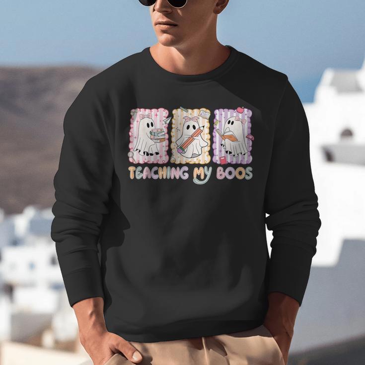 Teaching Is My Boos Teacher Ghost Halloween Women Girls Unisex Sweatshirt, funny gift