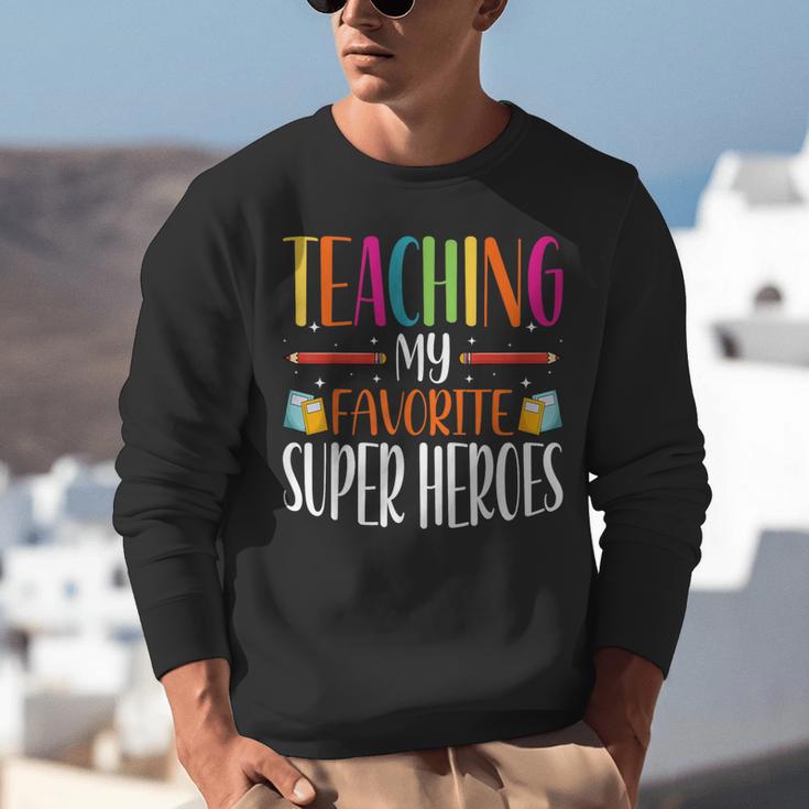 Teaching My Favorite Superheros Men Women SPED Teacher Unisex Sweatshirt, funny gift Teaching My Favorite Superheros Men Women SPED Teacher Unisex Sweatshirt, funny gift