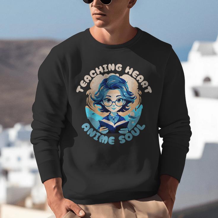 Teaching Heart Anime Soul Teacher Otaku Manga Unisex Sweatshirt, funny gift Teaching Heart Anime Soul Teacher Otaku Manga Unisex Sweatshirt, funny gift