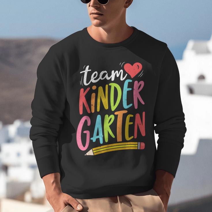 Team Kindergarten Teacher Student Back To School Unisex Sweatshirt, funny gift