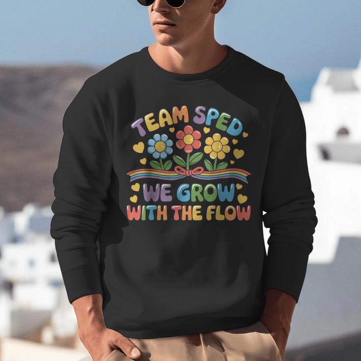 Team SPED We Grow With The Flow Special Ed Teacher Unisex Sweatshirt, funny gift Team SPED We Grow With The Flow Special Ed Teacher Unisex Sweatshirt, funny gift
