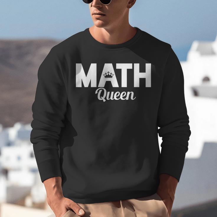 TeeArt Math Mathematics Queen Math Teacher Unisex Sweatshirt, funny gift