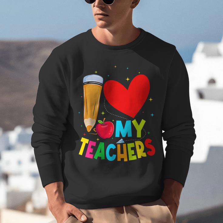 Teens Graduation I Heart My Teachers I Love My Teachers Unisex Sweatshirt, funny gift