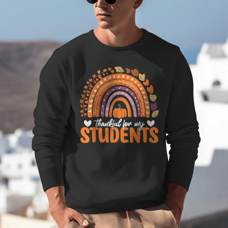 Thankful For My Students Teacher Thanksgiving School Fall Unisex Sweatshirt, funny gift Thankful For My Students Teacher Thanksgiving School Fall Unisex Sweatshirt, funny gift