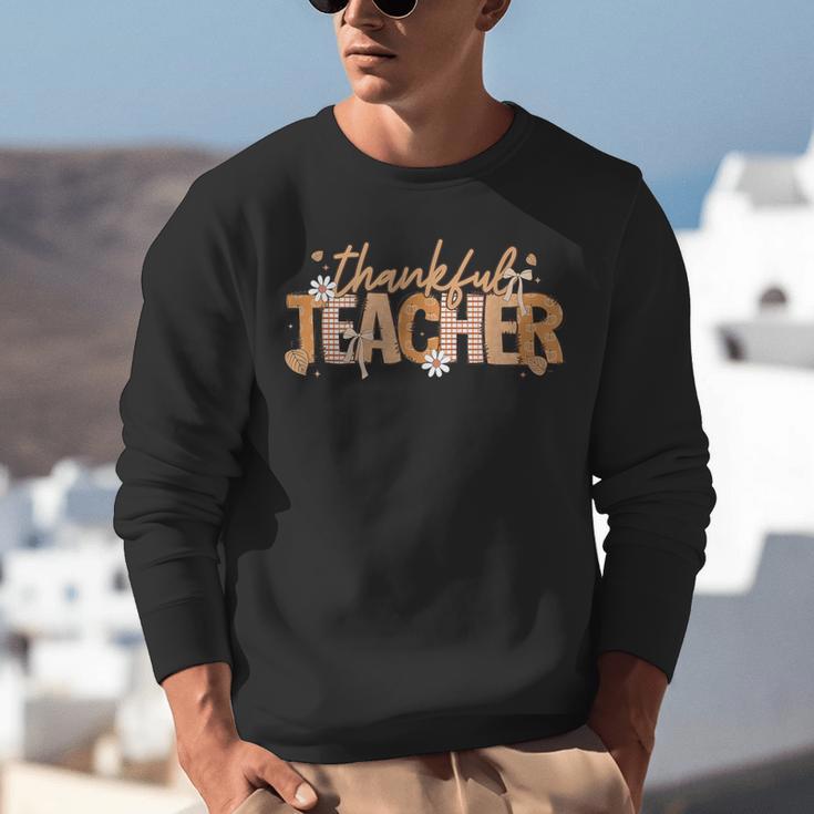 Thankful Teacher Autumn Fall Teacher Thanksgiving Youth Unisex Sweatshirt, funny gift Thankful Teacher Autumn Fall Teacher Thanksgiving Youth Unisex Sweatshirt, funny gift