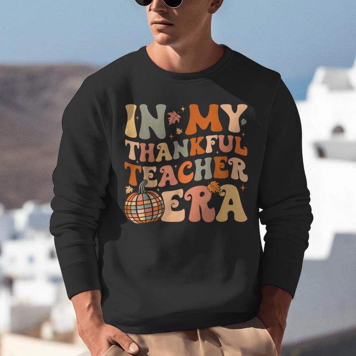 In My Thankful Teacher Era Cute Groovy Thanksgiving Teacher Unisex Sweatshirt, Groovy Teacher Sweatshirts, funny gift In My Thankful Teacher Era Cute Groovy Thanksgiving Teacher Unisex Sweatshirt, Groovy Teacher Sweatshirts, funny gift
