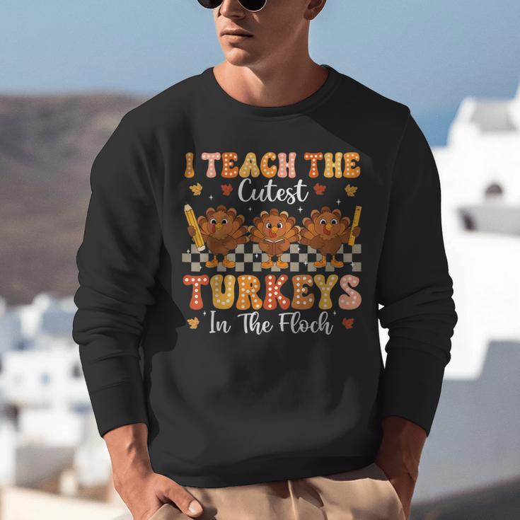 Thanksgiving Teacher I Teach The Cutest Turkeys In The Flock Unisex Sweatshirt, funny gift Thanksgiving Teacher I Teach The Cutest Turkeys In The Flock Unisex Sweatshirt, funny gift