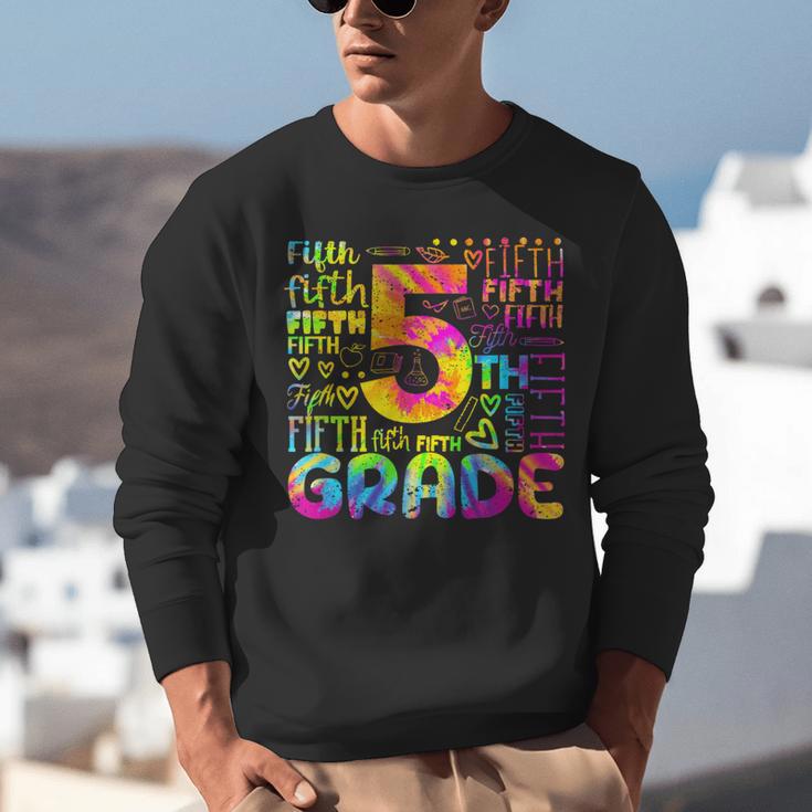 Tie Dye 5th Grade Typography Team Fifth Grade Teacher For Men Women Girls Kids Unisex Sweatshirt, funny gift Tie Dye 5th Grade Typography Team Fifth Grade Teacher For Men Women Girls Kids Unisex Sweatshirt, funny gift