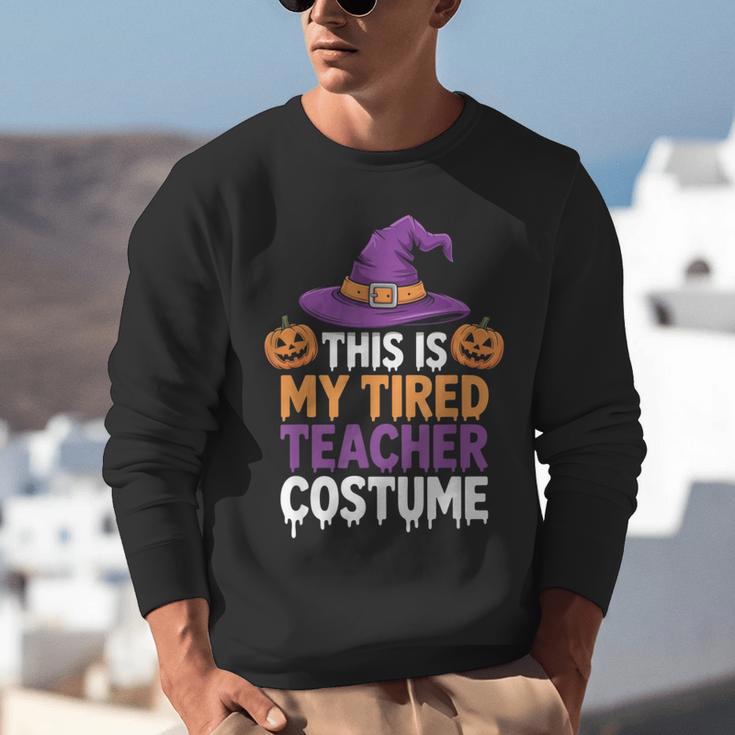 This Is My Tired Teacher Costume Halloween Unisex Sweatshirt, funny gift