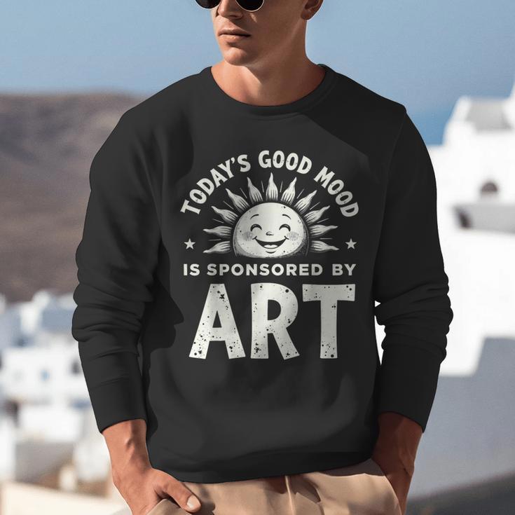 Today’s Good Mood Is Sponsored By Art Teacher Sun Tee Unisex Sweatshirt, funny gift