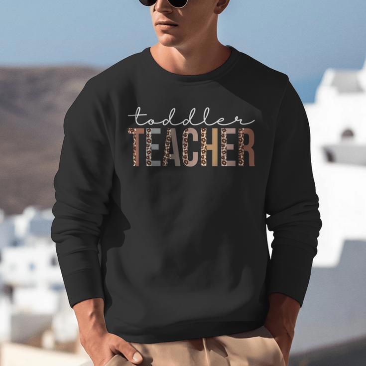 Toddler Teacher Leopard Appreciation For Women For Work Unisex Sweatshirt, funny gift Toddler Teacher Leopard Appreciation For Women For Work Unisex Sweatshirt, funny gift