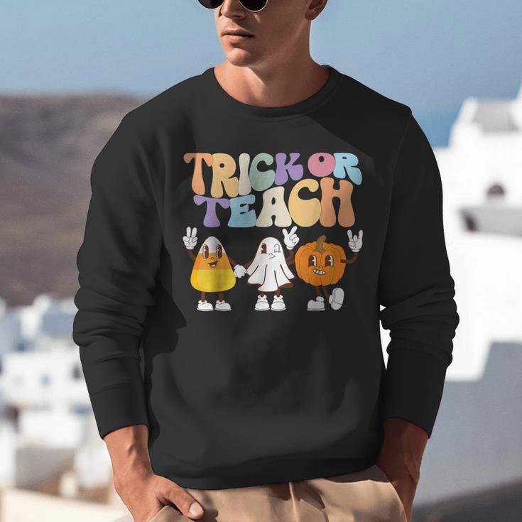 Trick Or Teach Cute Halloween Teacher Unisex Sweatshirt, funny gift