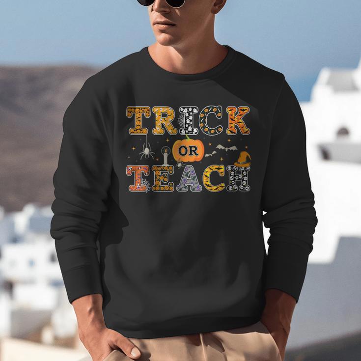 Trick Or Teach Funny School Teacher Halloween Costume Unisex Sweatshirt, funny gift Trick Or Teach Funny School Teacher Halloween Costume Unisex Sweatshirt, funny gift