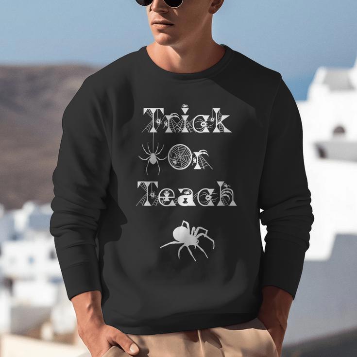 Trick Or Teach Halloween Teacher Shirt Teaching Spider Tee For Men Women Kids Unisex Sweatshirt, funny gift Trick Or Teach Halloween Teacher Shirt Teaching Spider Tee For Men Women Kids Unisex Sweatshirt, funny gift