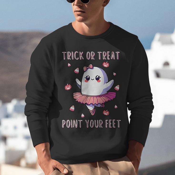 Trick Or Treat Point Your Feet Halloween Ghost Dance Teacher Unisex Sweatshirt, funny gift Trick Or Treat Point Your Feet Halloween Ghost Dance Teacher Unisex Sweatshirt, funny gift