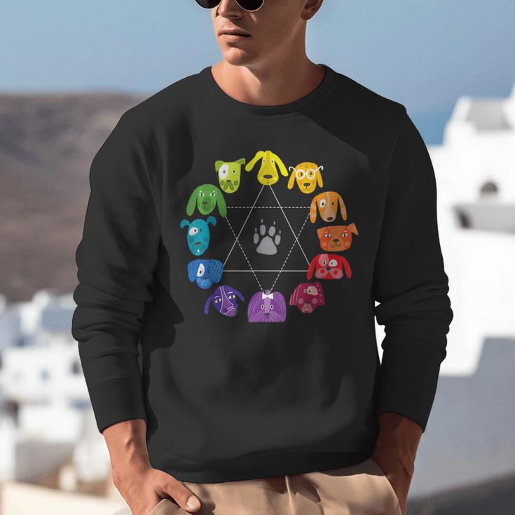 Unique For Artists By ADS Color Wheel Educational Art Teacher Dog Themed Artist Small Unisex Sweatshirt, funny gift Unique For Artists By ADS Color Wheel Educational Art Teacher Dog Themed Artist Small Unisex Sweatshirt, funny gift